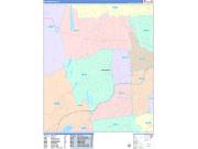 West Hartford Wall Map Color Cast Style 2022